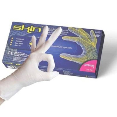 GUANTI IN LATTICE SENZA POLVERE SKIN TG. S