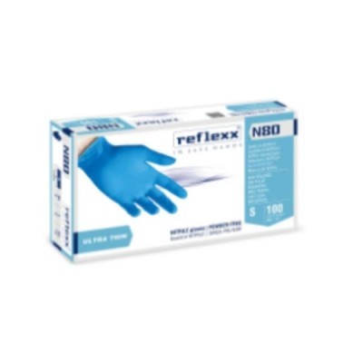 Reflexx N80B Medium100 pz. Guanti mon. NITRILE SP