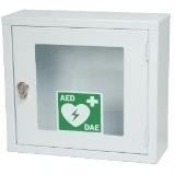 Teca da interno per defibrillatore - versione completa di allarme.
