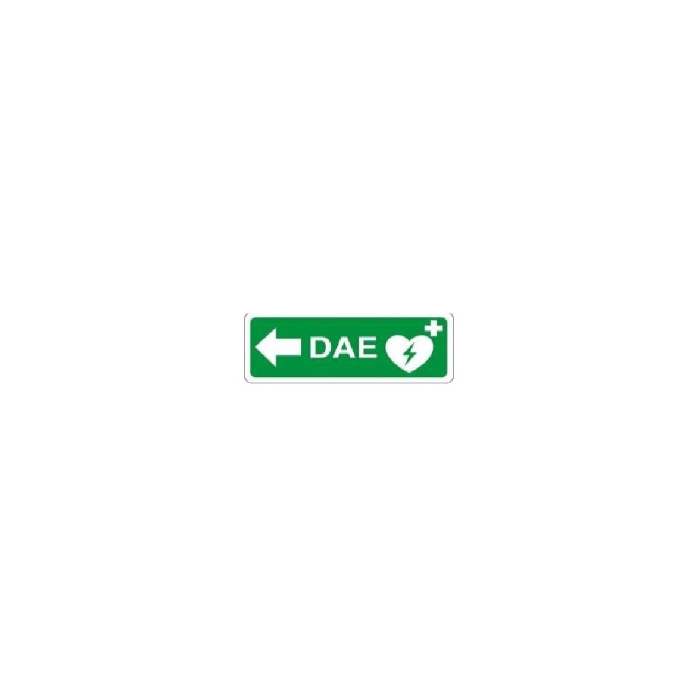 Cartello direzionale DAE - Freccia SX