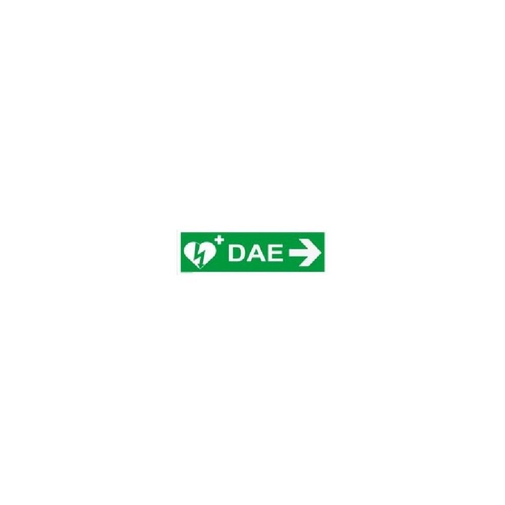 Cartello direzionale DAE - Freccia DX