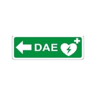 Cartello direzionale DAE - Freccia SX
