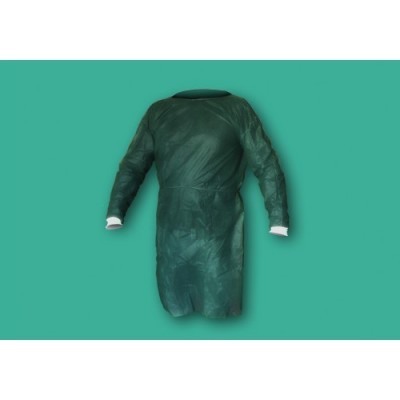 CAMICE VISTATORE IN TNT 30G/MQ CON POLSINO IN MAGLIA