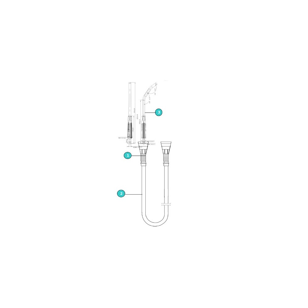 TUBO IN PVC PER ASPIRAZIONE LUNGHEZZA 300 CM 6x9mm