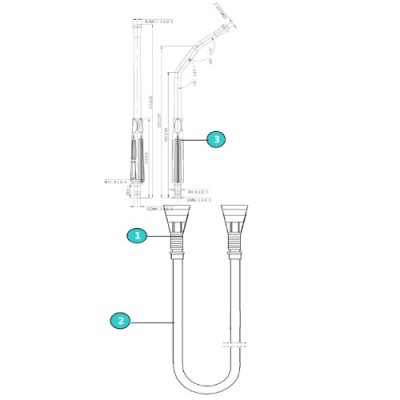 Set di aspirazione con cannula YANKAUER con punta a bulbo