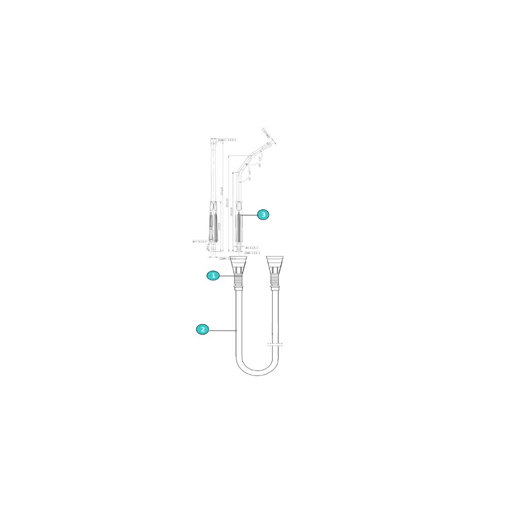 Set di aspirazione con cannula YANKAUER con punta a bulbo